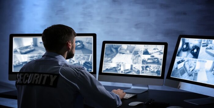 Safety,Of,Private,Property,And,Modern,Technology.,Safeguard,Monitoring,Home