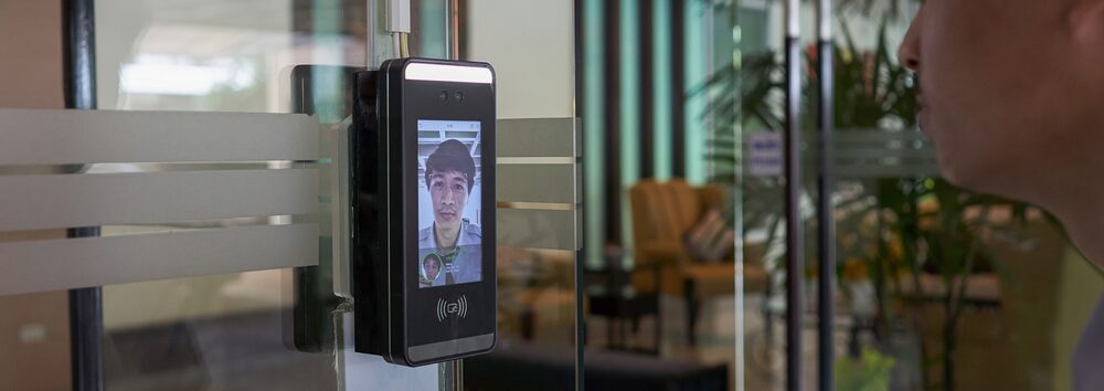 Biometric,Admittance,Control,Device,For,Security,System.,Access,Control,Facial